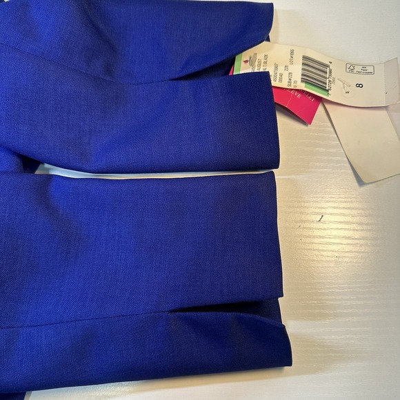 9 & Co. Blazer Womens Size 8 Royal Blue & Black Open Full Lining No Buttons NWT - Picture 10 of 11